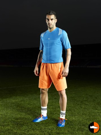Alvaro Negredo sporting the brand new Adidas F50 boots shortly after we spoke. (Picture is courtesy of FootballBoots.co.uk)